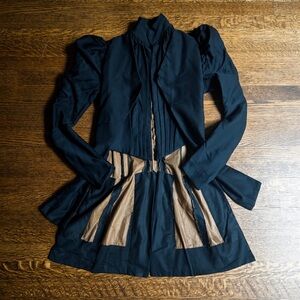 Antique Victorian Tailcoat, Ladies Waistcoat Bodice Jacket, Corset Style